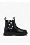 Floral Print Boots with Zip Closure - 3