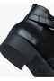 Panelled Ankle Boots with Zip Closure - 5