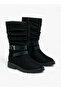 Strap Accent High Cut Boots with Zip Closure