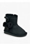 Pom Pom Accent Ankle Boots with Zip Closure - 2