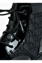 Panelled High Cut Boots with Lace-Up Closure - 4