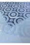 Transparent Coating White Daisy Star Lace Motif Non-Slip Pvc Luxury Round Oilcloth Tablecloth - 2