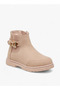 Solid Boots with Zip Closure and Buckle Detail - 2