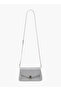 Textured Crossbody Bag with Detachable Strap and Flap Closure - W 6 x H 15 cm - 2