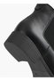Women's Solid Block Heel Chelsea Boots with Pull Tab - 5