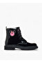 Minnie Mouse Applique Ankle Boots with Zip Closure - 3