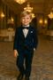 Boys' Jacket Shirt Trousers Bow Tie Three-Piece Suit 4 Pieces (Choose One Size Larger) - 6