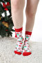 New Year's Gift Boxed Patterned White Colored Socks - 2