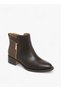 Women's Monogram Print Ankle Boots with Zip Closure - 2