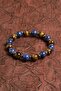 Certified Natural Lapis Lazuli, Tiger Eye & Hematite Bracelet – Wisdom, Strength & Protection - 3