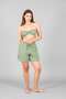 Women's Shorts-Crop Top Set
