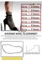 Volante Gaiter Detail Women's Brown High Heel Boots - 6