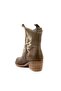 - Green Leather Embroidered Zipperless Women's Boots 105-3388-Venus - 4