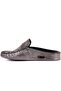 - Silver Leather Women's House Slippers 109-557-X - 3