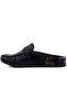 - Black Leather Belted Women's House Slippers 109-557-X - 3