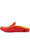 - Red, Yellow Leather Men's House Slippers 110-558-E - 3