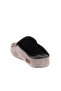 - Gray Leather Women's House Slippers 109-557-X - 4