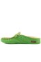 - Pistachio Green Leather Women's House Slippers 109-557-X - 3