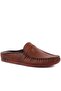 - Tan Leather Men's House Slippers 110-558-E - 2