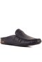 - Dark Navy Blue Leather Men's House Slippers 110-547-X - 2