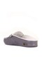 - Gray Leather Women's House Slippers 109-557-X - 4