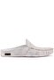 - White Leather Antique Men's House Slippers 110-547-X