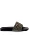 Special Production - Khaki, Black Color Inside, Outer Leather Suede Men's Slippers 110-655-8801m