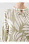 Nevavm Collar Patterned Blouse with a Difference - 3