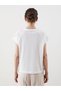 Lcwaikiki Classic Crew Neck Embroidered Women's T-Shirt (S5) - 4