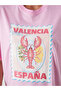 Lcw vision pink valencia Printed Oversized women's t-shirt - 4