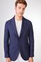 Men's Regular Fit Pointed Collar Navy Blue Jacket - 5