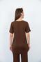Soft Viscose Long Tunic-Brown - 5