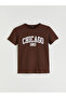 Crew Neck Chicago Printed Women's T-Shirt - 5