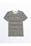 Lcw Grace Black Crew Neck Striped Women's Blouse - 6