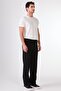 Men's Regular Fit Black Trousers - 2