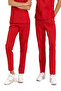 Red Stretch Fabric Doctor and Nurse Uniform Unisex Surgical Set | Brl Scruble - 4