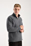 Men's Half Zipper Fleece Sweatshirt - 5