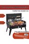 Camping Barbecue Rack, Folding Campfire, BBQ Charcoal Grill, Portable Charcoal Grill Kit, Adjustable - 3
