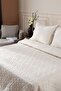Stella Cream Cotton Double 3 Piece Bedspread 230X250 2 Pillows 50X70 5028 - 2