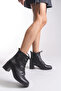 Runaphni Women's Heeled Boots 0012500 Black Skin - 3