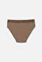 Light Brown Plain Micro Modal Slip - 2