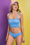 Blue 2cm Bikini Bottom with Gipeli Sides