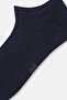 Anthracite-Navy Blue Men's 2-Piece Quad Pattern Booties Socks - 6