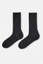 Black Men's Baklava Pattern Modal Socks - 2