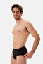 Black Seam Detailed Fabric Covered Elastic Slip - 3
