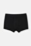 Black Regular Waist Basic Modal Boxer