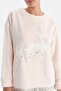 طقم بيجامة مطبوعة بطول ستة أمتار من Soft Pink Soft Geyikli - 5