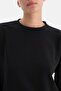 Black Basic Modal Sweatshirt - 5