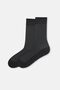 Black Men's Textured Viscose Socks