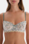 إكرو زهرة التطريز مفصلة غير مبطنة Underwire الصدرية - 5